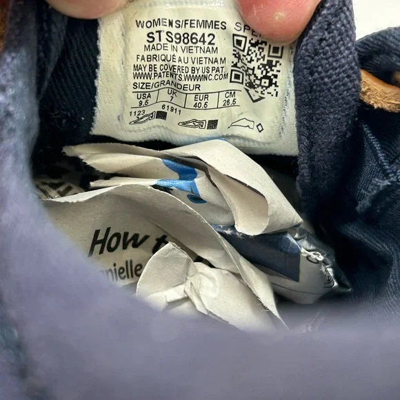 Sperry Navy Canvas Sneakers with Tan Laces - Picture 6 of 6